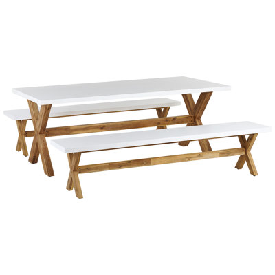 Monsey 6 - Person Patio Dining Set Rectangular Table
