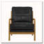 Fauteuil lounge en bois avec tissu métallique-481287426