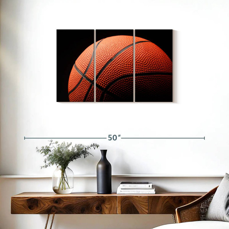 Ballon de basketball texturé Sireci, H 20 po x l 33 po