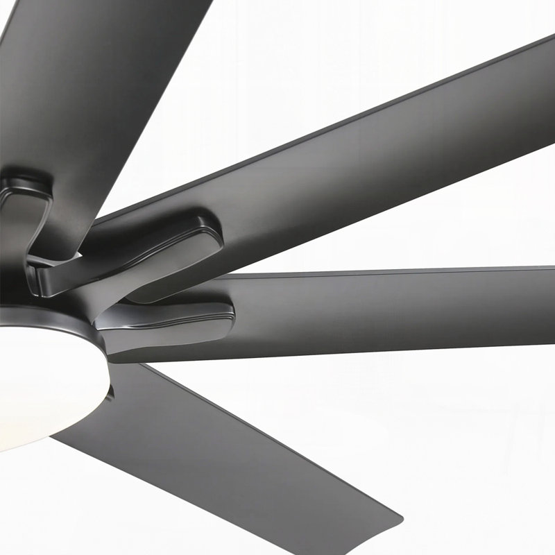 Ventilateur de plafond 66 pouces à profil bas en ABS avec lumières à intensité variable et télécommande, moteur CC réversible à 6 vitesses pour l'intérieur