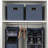 Collapsible Cotton Blend Cube Storage Box with Lid and Metal Grommet Handle, Set of 2, Denim-302564185