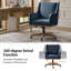 Chaise de bureau pivotante à 360 ° Ackeron Julia avec hauteur ajustable et accoudoirs courbés-912354590