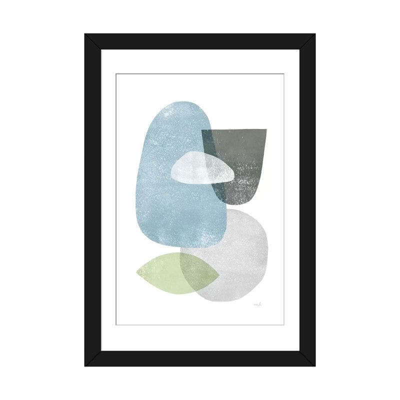 «Whispers IV», impression sur toile, H 24 po x l 16 po x P 1 po, Papier d'art encadré noir, Blanc