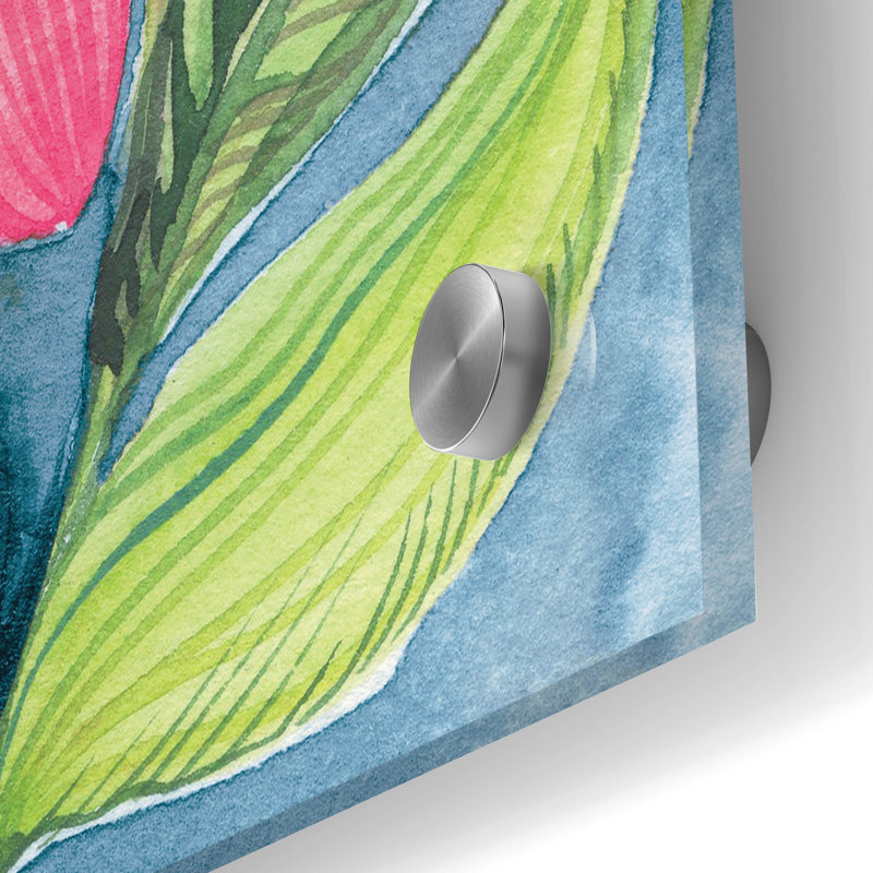 Art mural en verre Blooming Free, H 36 po x l 24 po x P 0,2 po