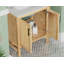 Meuble-lavabo simple 30 po avec comptoir en quartz, lavabo et dosseret Blunt. Placage de bois de teck. Pré-assemblage-1455301791
