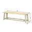 Banc en bois massif Farmhouse Modern - 59 po-507548165