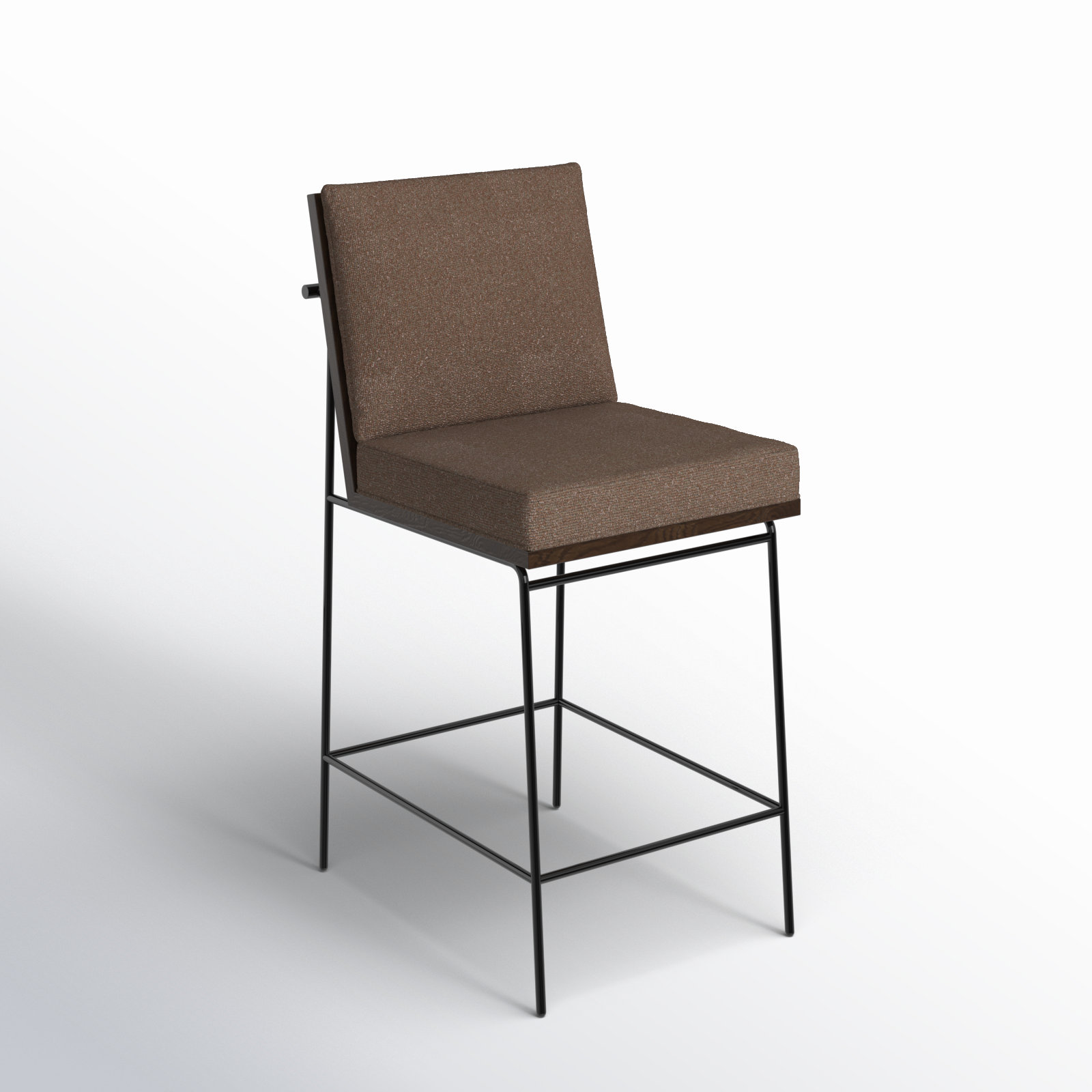 Julep Solid Wood Stool, Bar Stool (30" Seat Height), Landale Charcoal