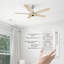 Ventilateur de plafond standard à 52 pales 52 po Alceo avec télécommande et éclairage inclus-624962616