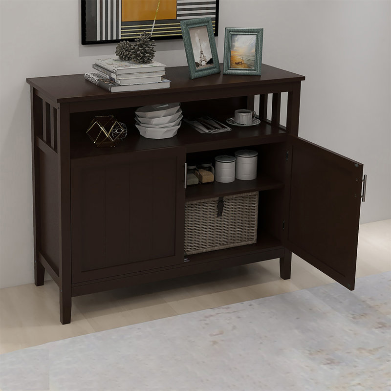 Reinbeck 39.96" Wide Server,Dining cabinet,Buffet table with  2 doors, Brown