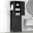 Tall Bathroom Storage Cabinet, Freestanding Storage Cabinet With Hook And Adjustable Shelf, MDF Board-340823536