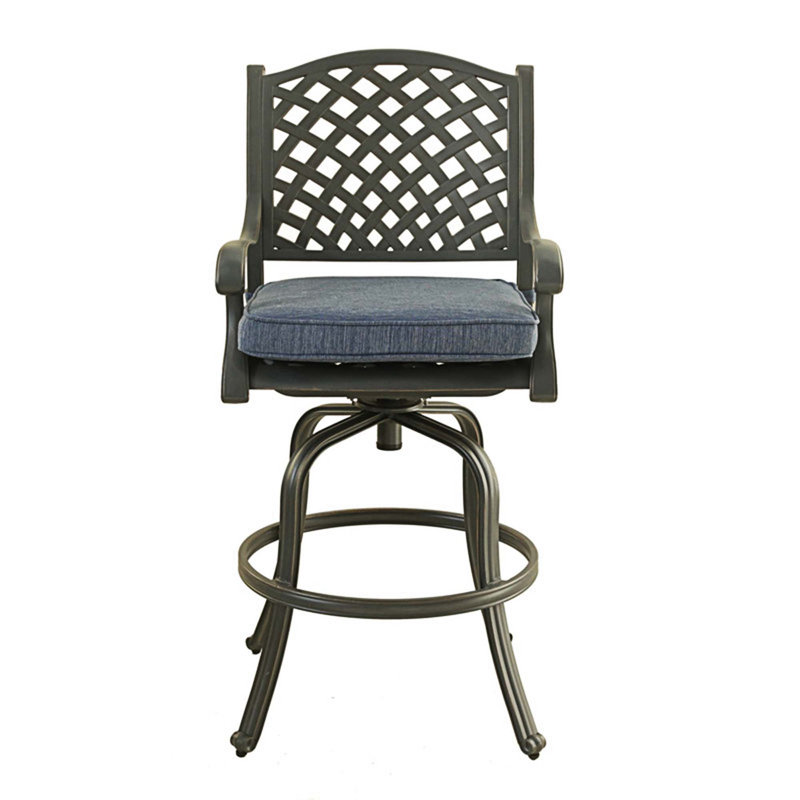 Tabouret de bar pivotant 30,5 po Bauerle, Marine