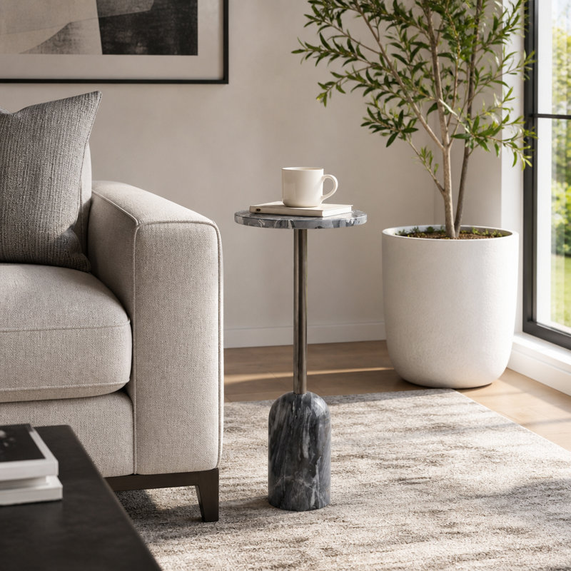 Table d'appoint 24 po Santini Stone