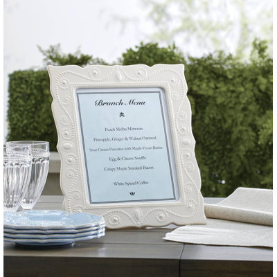 French Perle Giftware White 8" X 10" Frame