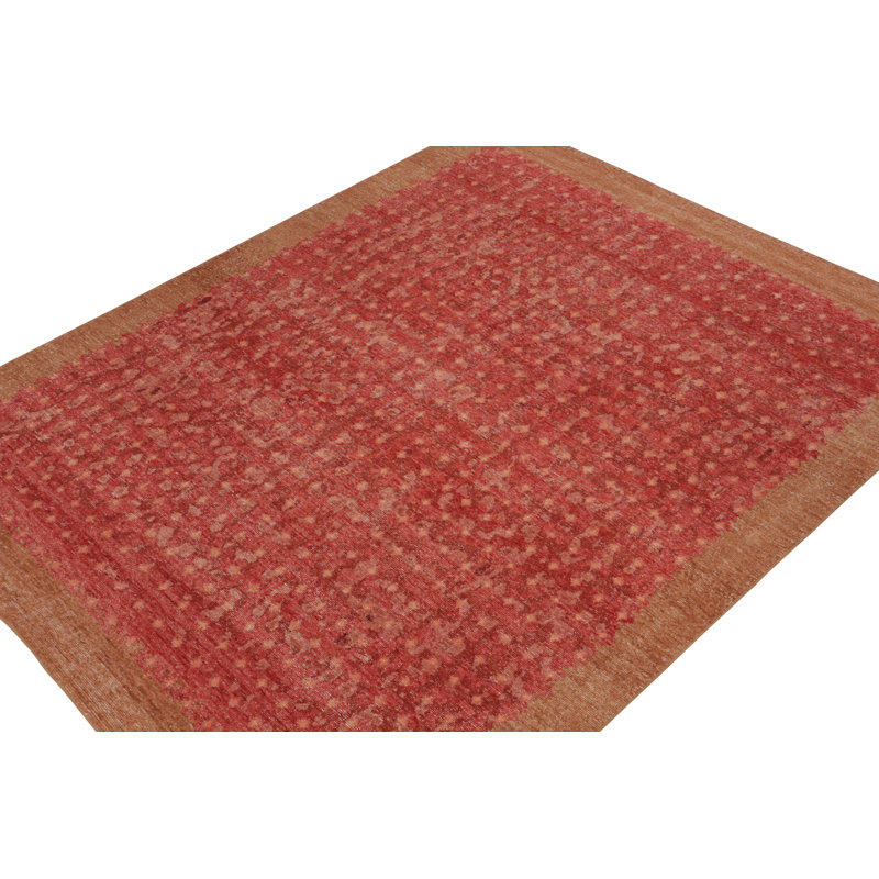 Homage Hand Knotted Wool Geometric Area Rug, Rectangle 9' x 12'