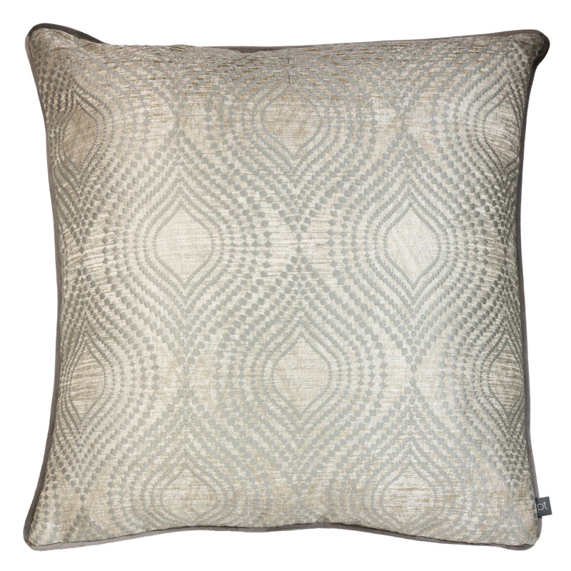 Geometric Square Cushion, Pumice