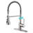 Single Handle Spring Neck Pull-Down Kitchen Faucet with 3-Function Sprayer, 360° Swivel Spout, and Deck Plate-94553830