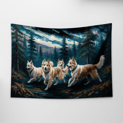 Tapisserie murale «Dogs»