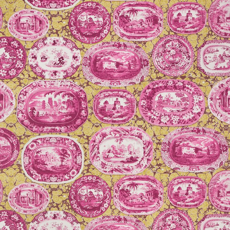 Schumacher Hearts Pink Wallpaper