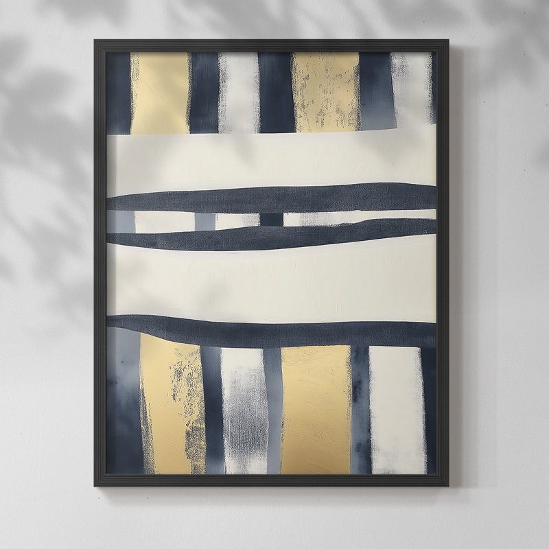 Série ABSTRACT DCCDXCIX - reproduction encadrée de qualité supérieure - prête à être accrochée - aucun clou requis