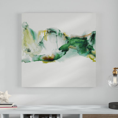 « ua ch green terrain ii », peinture sur toile tendue