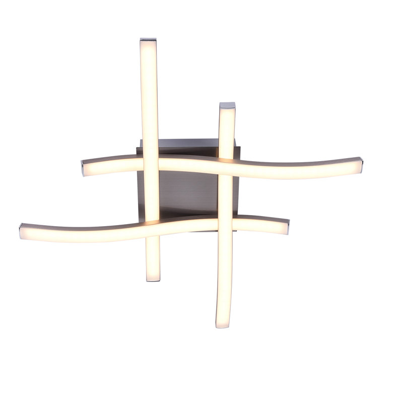 Encarnacion 4-Light 46cm LED Semi Flush Mount, Nickel