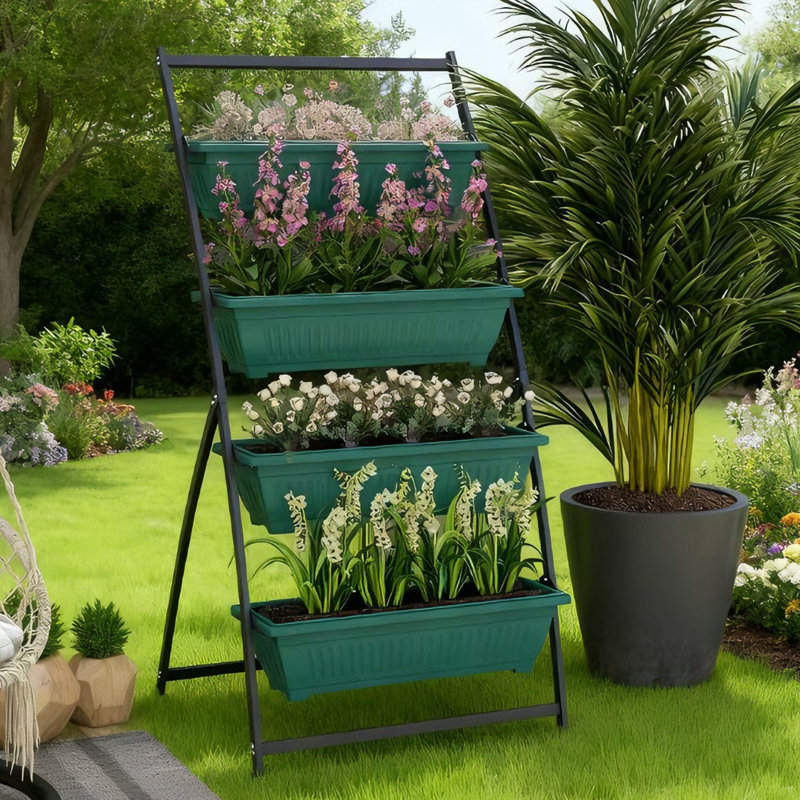 Pot à fleurs pour l'extérieur, Vert