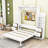Mirjana Murphy 4 Drawer MDF Bed with Shelves-298249637-298249691