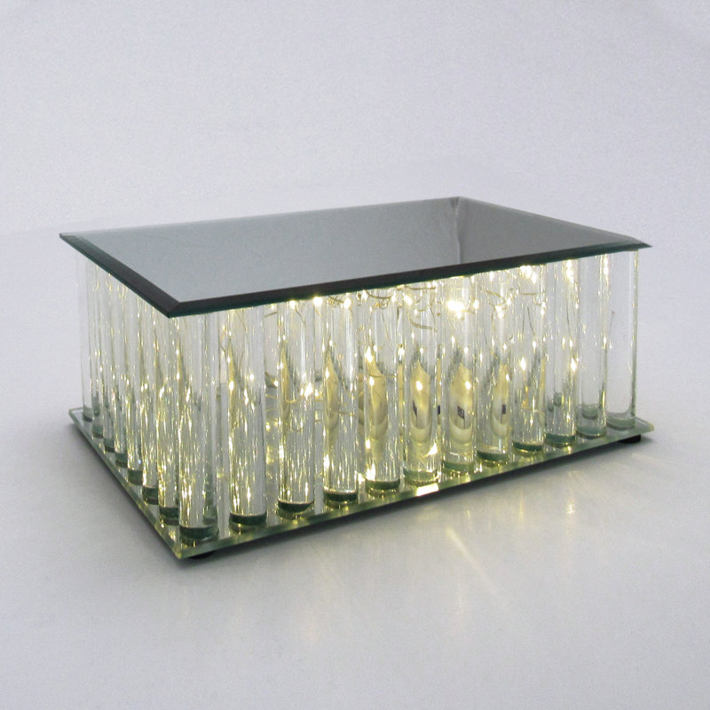 Présentoir à gâteaux lumineux avec miroir Abduallah