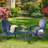 Adirondack Square Outdoor Side Table  Pool Composite Patio Table HDPE End Tables For Backyard Pool Indoor Companion  Easy Maintenance & Weather Resistant