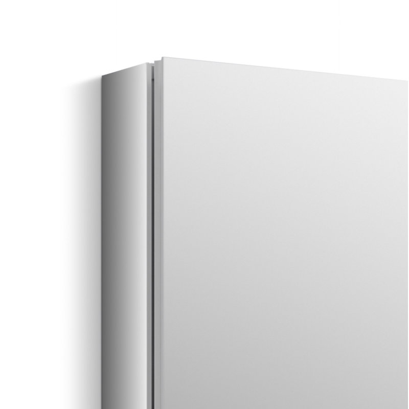 Verdera Aluminum Medicine Cabinet with Adjustable Magnifying Mirror and Slow-Close Door, 30" H x 20" W x 4.75" D