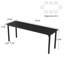  55" Conference Table, Modern Office Meeting Table With Metal Frame-790028782-790028779