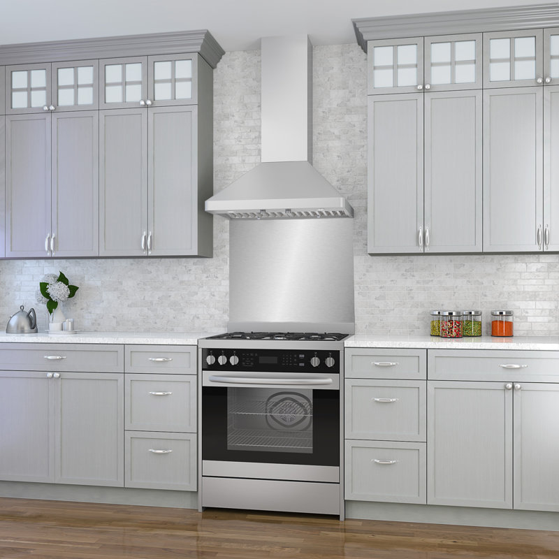 Ancona Range Backsplash, 29.5" H x 30.75" W x 0.38" D