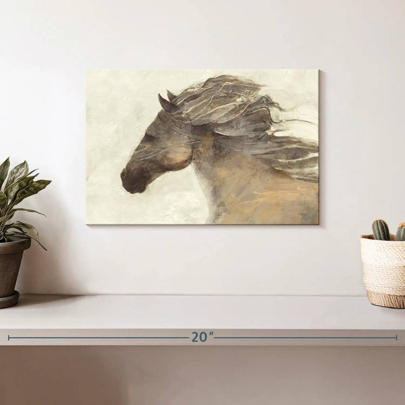 Brampt Abstract Horse, 8" H x 12" W