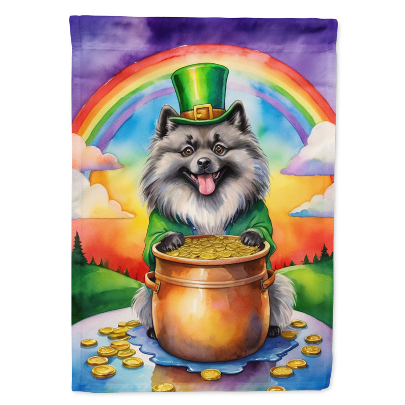 Drapeau de jardin double face en polyester H 15,5 po x l 11,25 po St Patrick's Day