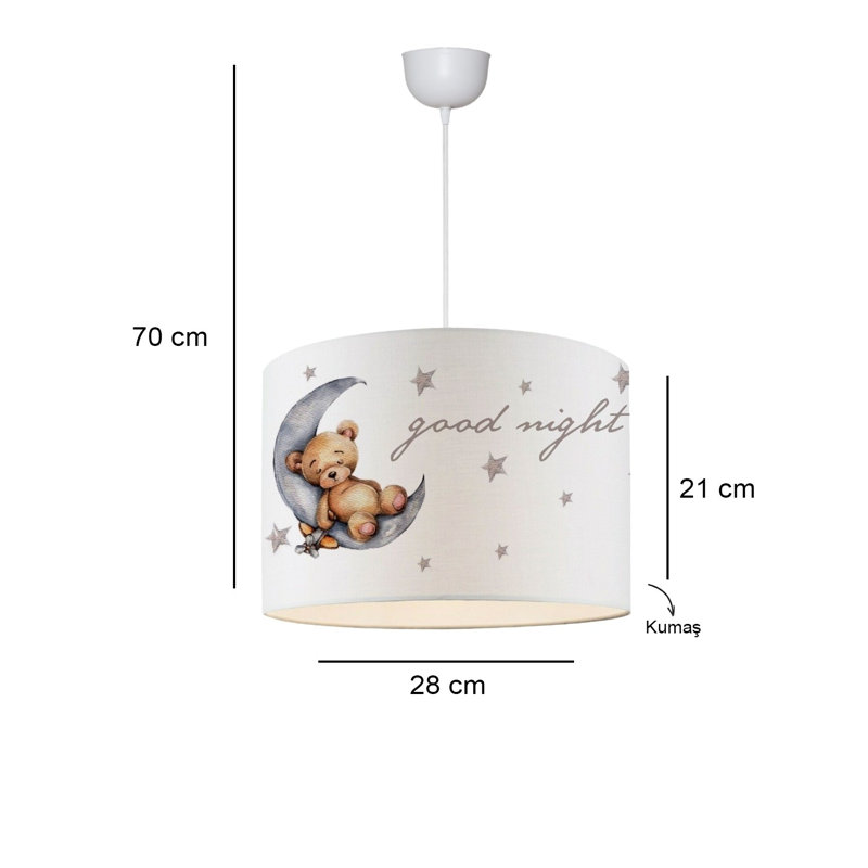 Elegant Fabric Chandelier, Modern Design, 11.8 in Cap Diameter x 8.7 in Cap Height | E27 Max 40W, 220-240V | Total Height: 27.6 in | Perfect for Dining Room & Living Spaces, Stylish Lighting Fixture