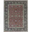 Hand-Knotted High-Quality Red and Charcoal Area Rug