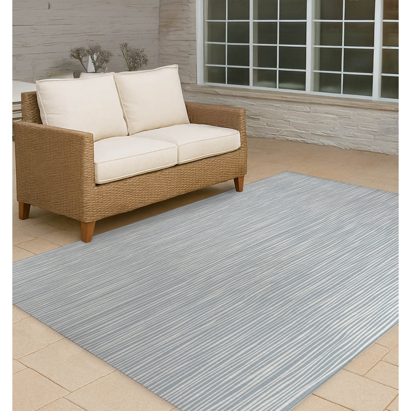 Tapis d'extérieur antidérapant Thick N Thin, Rectangulaire 8 pi x 10 pi