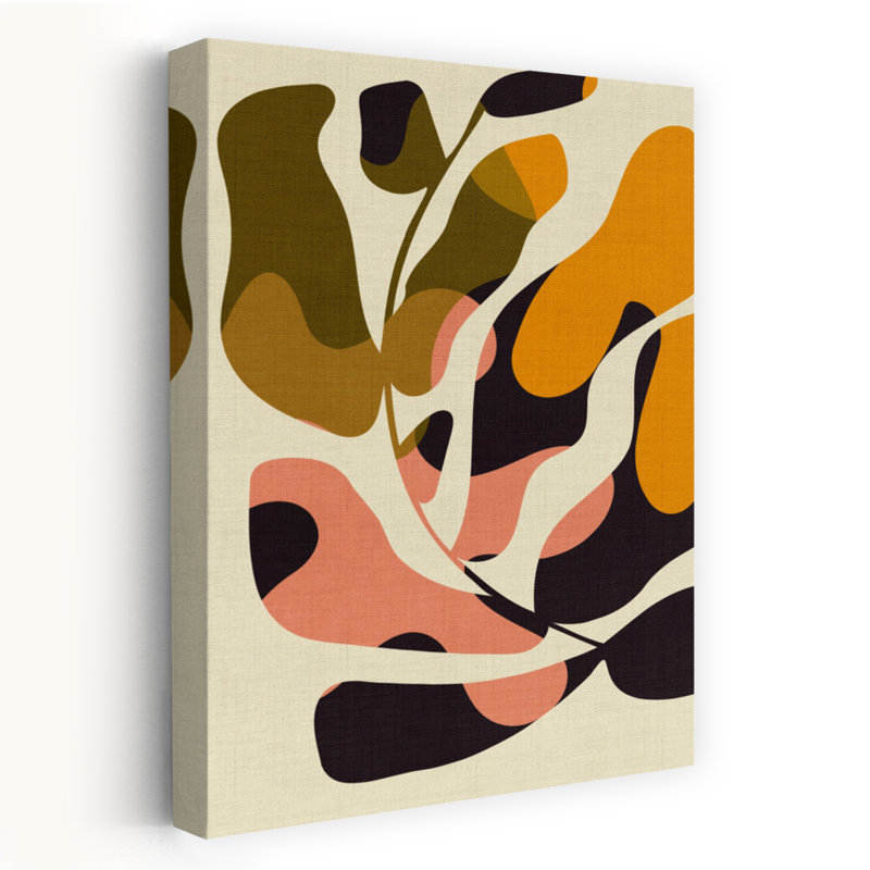 Art contemporain contemporain, paysage coloré abstrait, H 60 po x l 40 po