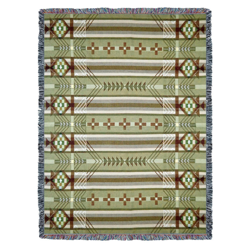 Couverture en genévrier Pure Country Weavers Antelope Ridge, Vert / Brun