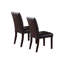 Ensemble de 2 chaises de salle à manger rembourrées avec boutons Leroux