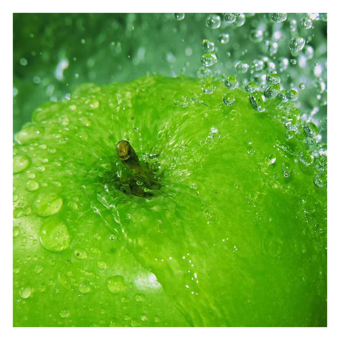 Strukturierte Fototapete Green Apple