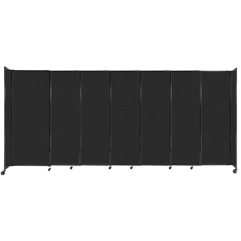 Cloison portative Soundsorb, H 81 po x l 186 po x P 18 po, Noir