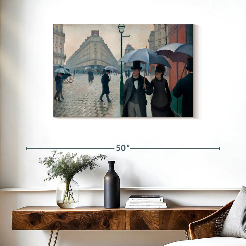 Harpa Paris Street Rainy Day 1877, H 24 po x l 36 po