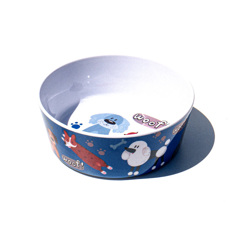 Bol pour animaux en mélamine Whimsy Dogs, Grand (5 tasses)
