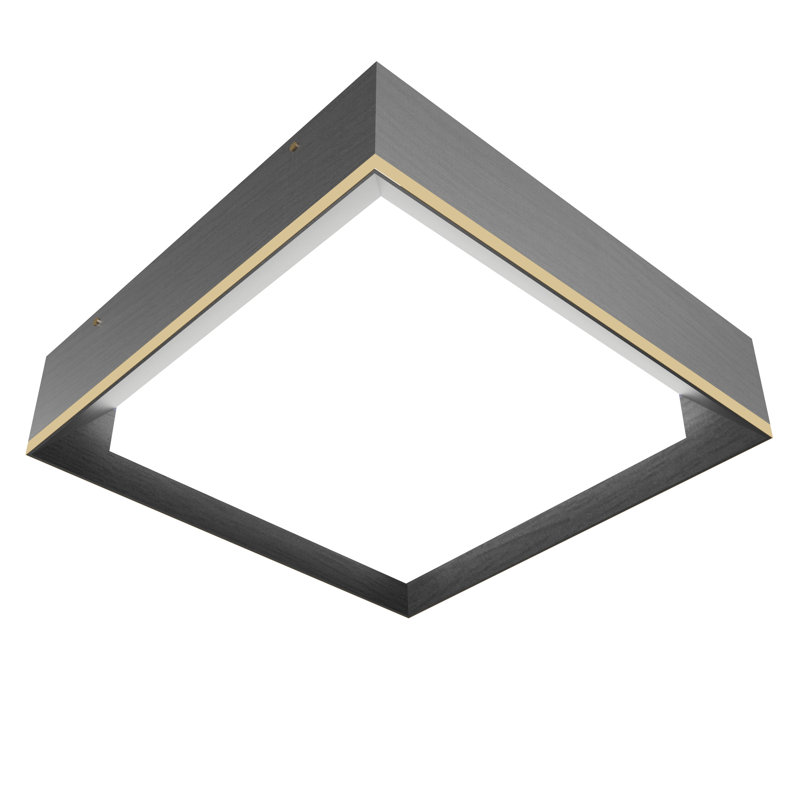 Ceiling Accord Squadro, Organic Gray, 4.72" H x 19.68" W x 19.68" D