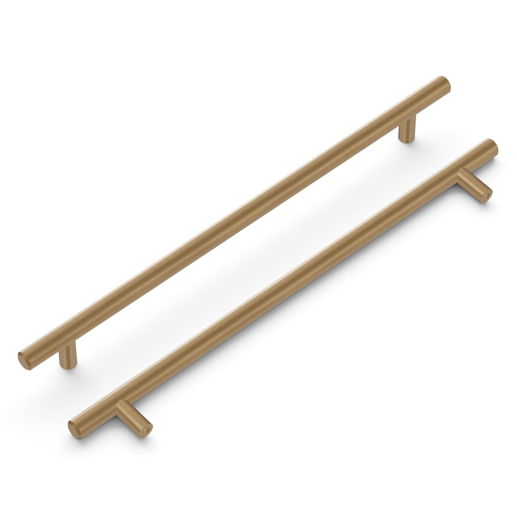 HickoryHardware Bar Pulls Kitchen Cabinet Handles, Solid Core Drawer Pulls  for Cabinet Doors, 10-1/16 (256mm)