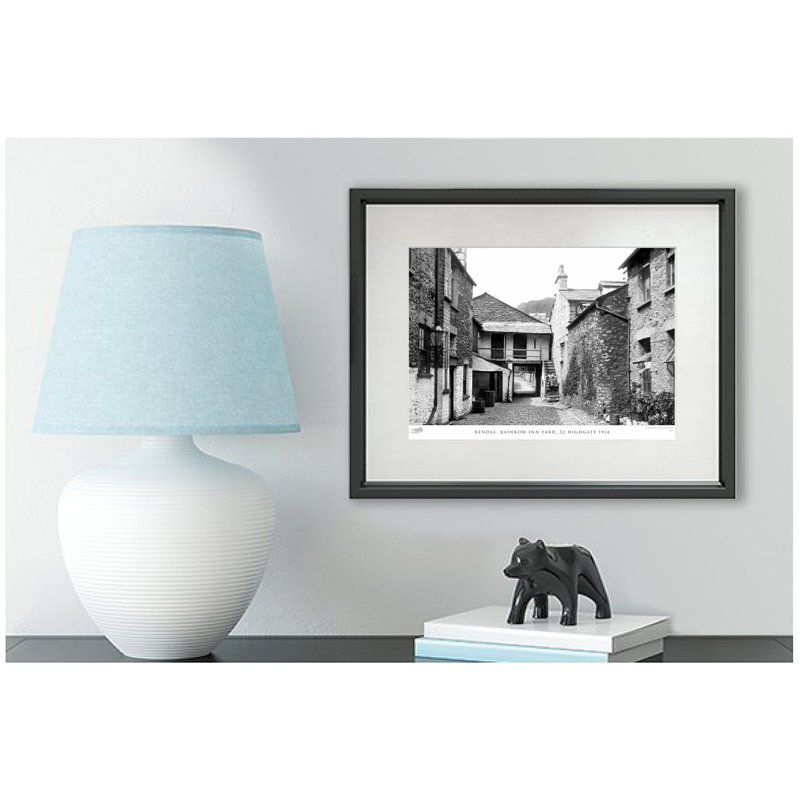 Kendal, Rainbow Inn Yard, 32 Highgate 1914 by Francis Frith - Single Picture Frame Print, 28cm H x 36cm W x 2.3cm D