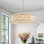 Lustre tambour en cristal 8 lumières Gormady