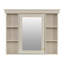 Armoire à pharmacie murale moderne avec porte miroir et 6 tablettes ouvertes Modern-754314019-754449990