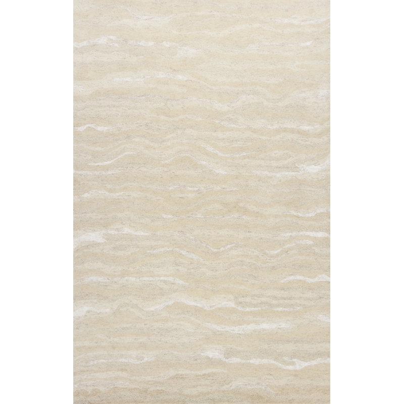 Devizes Hand Tufted Geometric Indoor Rug, Rectangle 3'3" x 5'3", Ivory